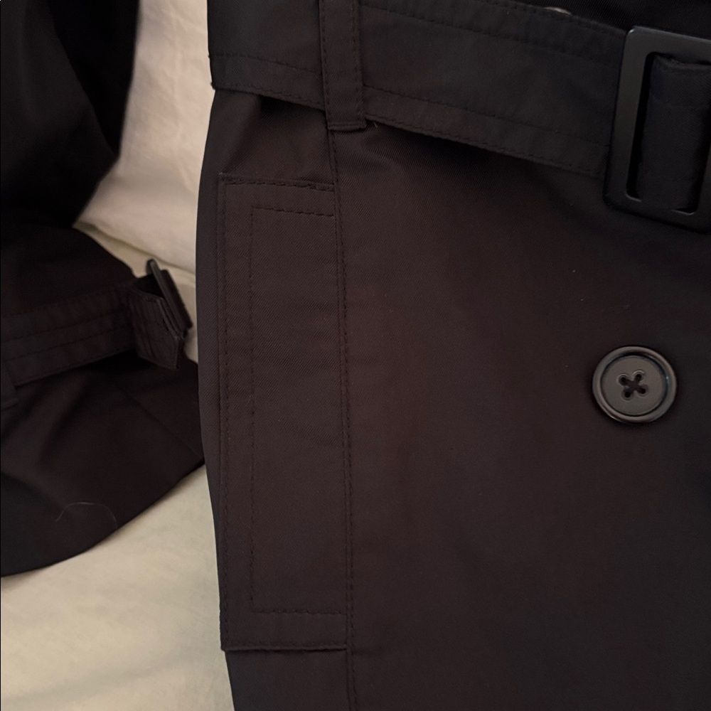 Banana Republic Classic Black Trench Coat - Picture 13 of 15